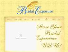 Tablet Screenshot of bridalexposure.com